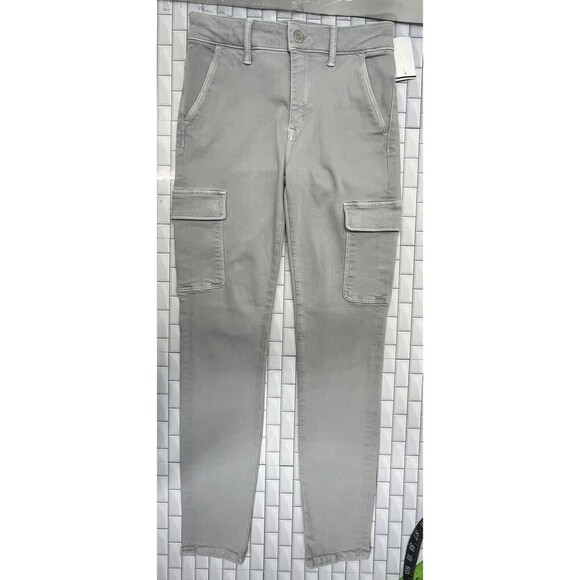 Mavi Jeans Arina Mid Rise Ankle Skinny Cargo Womens Gray 27x27in Boho Utility - Picture 1 of 12